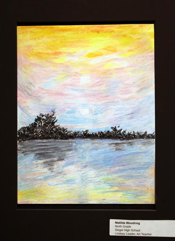 Student artwork on display