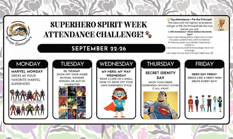 Spirit week attendance challenge