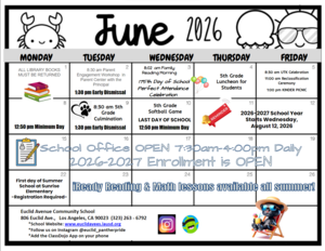 June Calendar