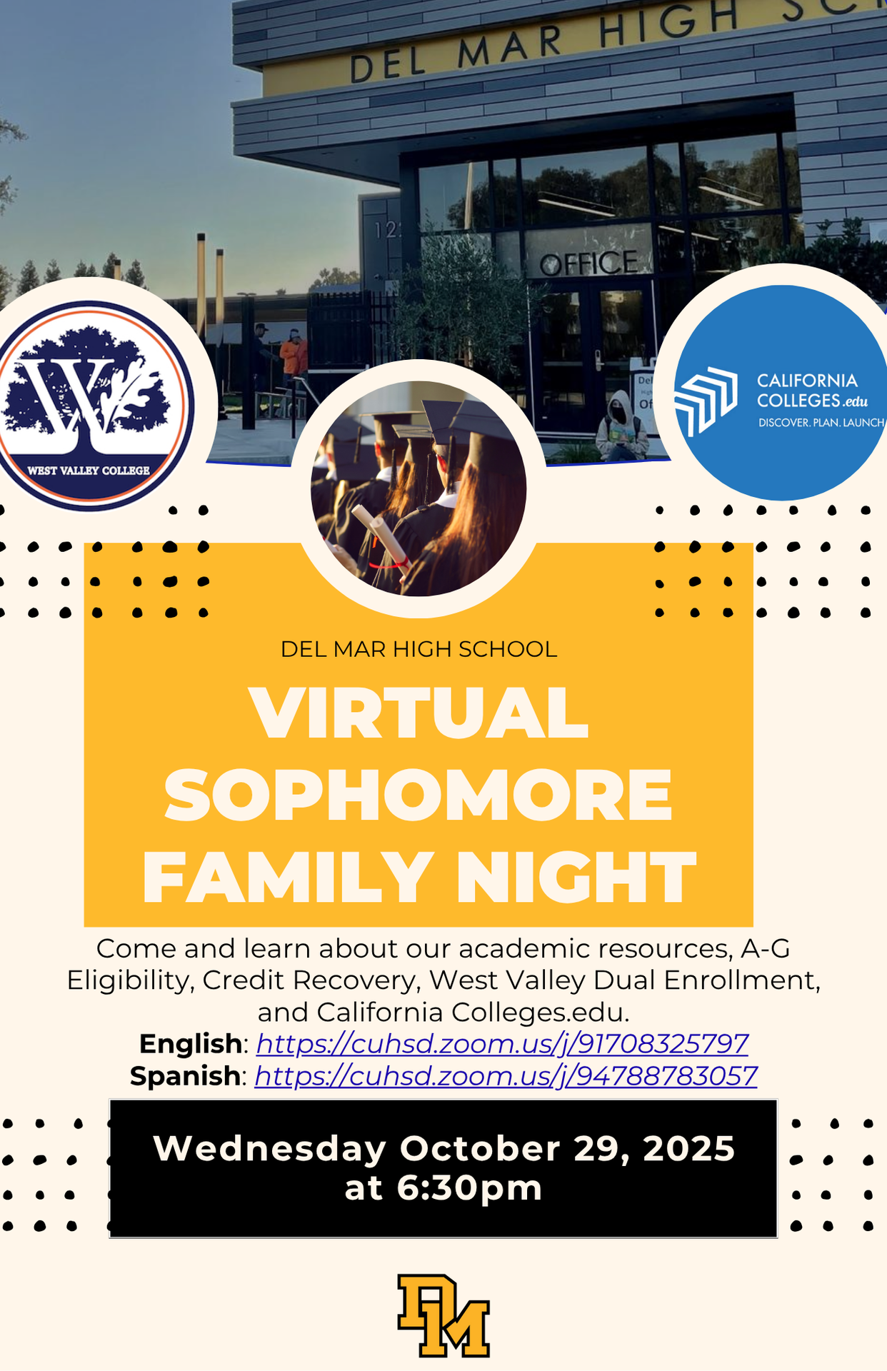 virtual sophomore family night on oct 29 2025