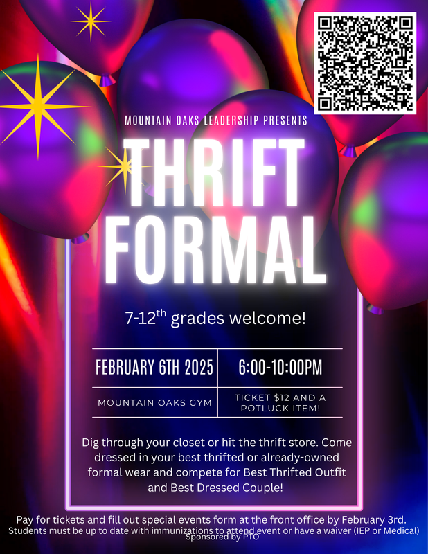 Thrift Formal flyer