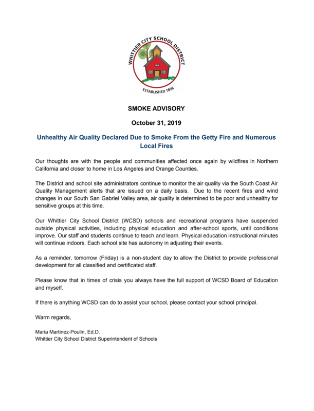 Smoke Advisory
