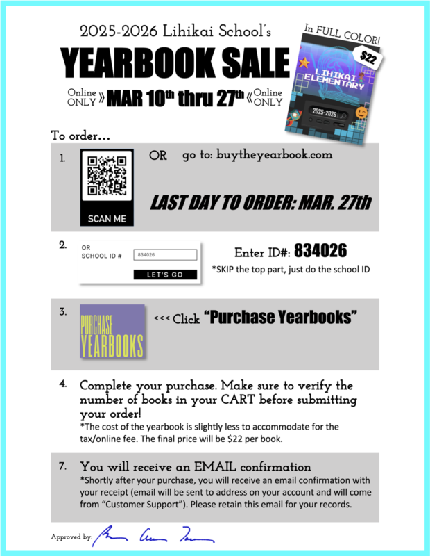 Yearbook Sale flyer image