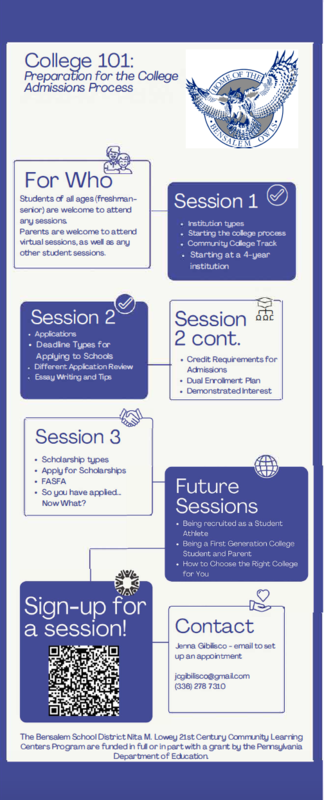 College 101 Seminar Flyer