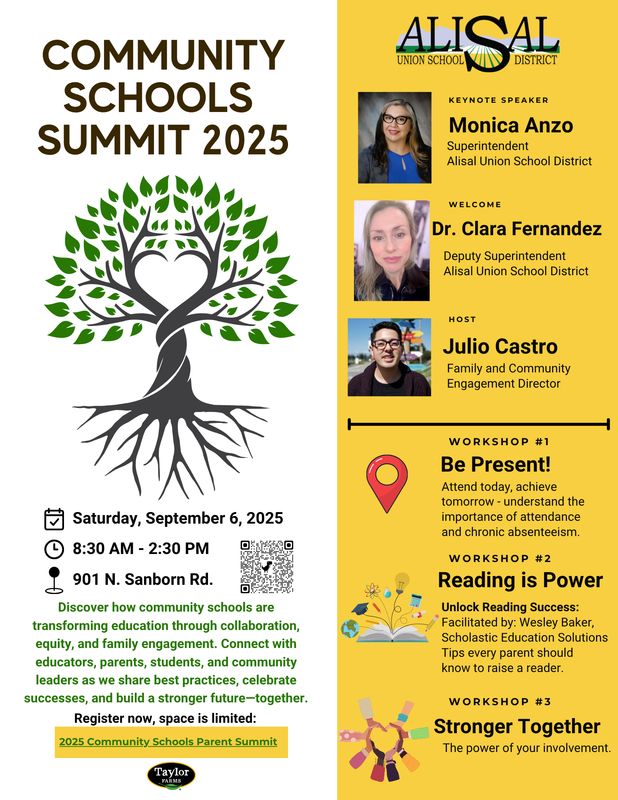 Flier promoting Community Schools - English