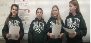 Students work on a rap/song or poem as part of their Ancient China and Ancient India unit.