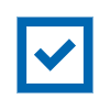 blue checkmark