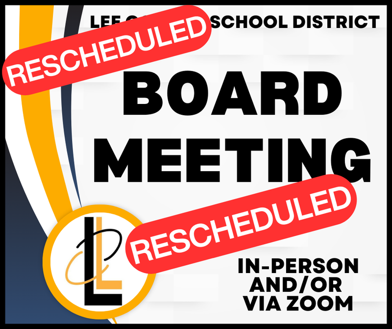 Board Meeting Rescheduled