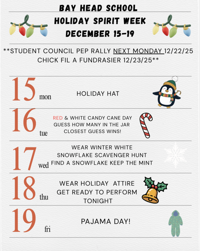 Holiday Spirit Week Flyer