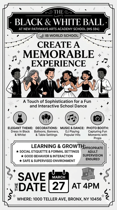 Black and White flyer