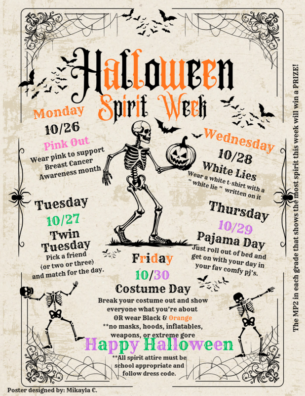 Halloween Spirit Week (See Details For Breakdown) Featured Photo