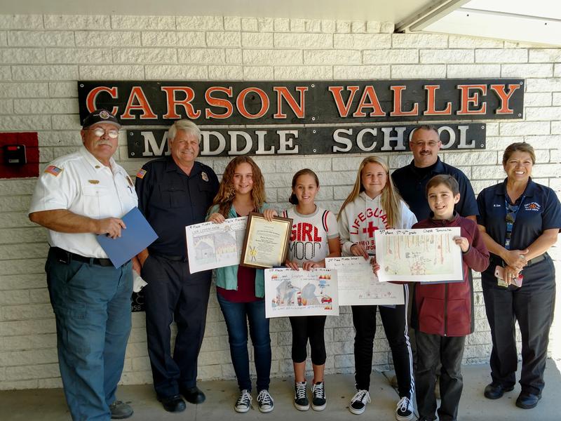 Winners of 2018 Fire Prevention Poster Contest