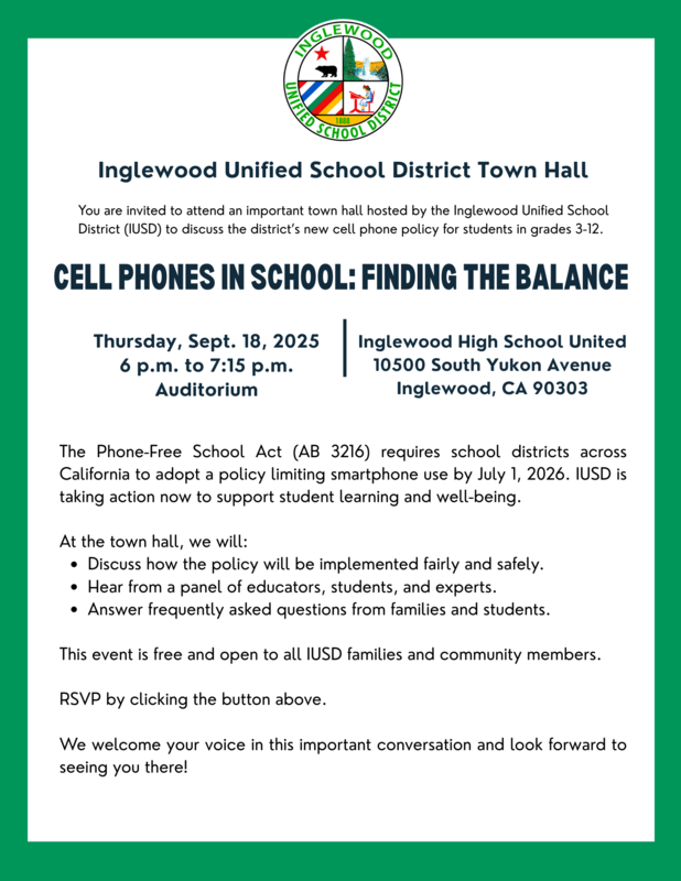 IUSD Town Hall Meeting Notice Featured Photo