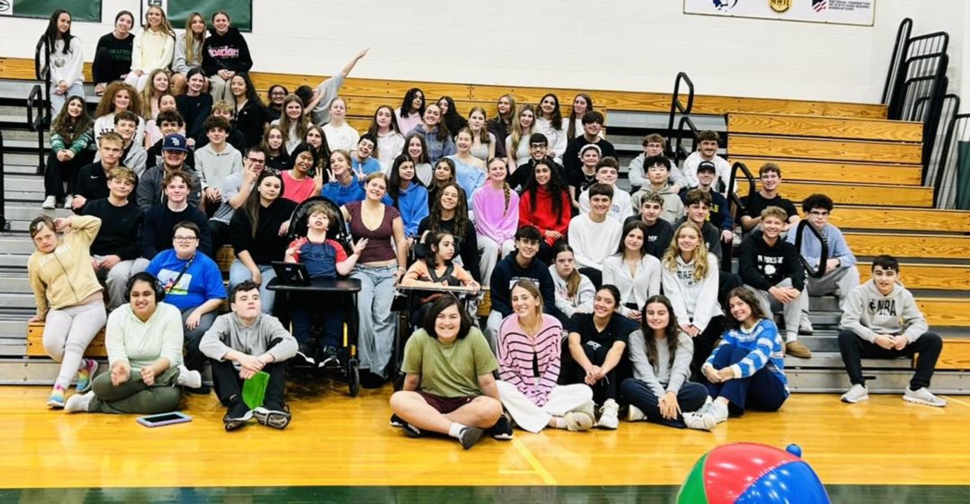students in gym