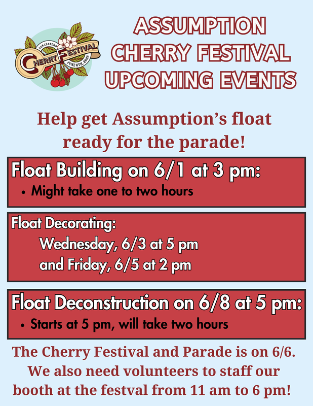 Help Build and Decorate Our School Float for the 2026 Cherry Festival