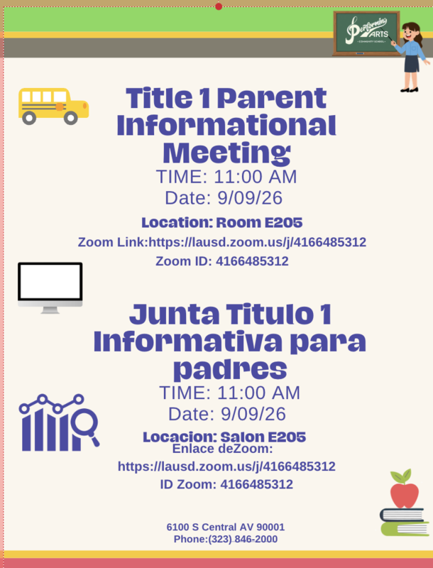 Title 1 Informational Meeting Featured Photo