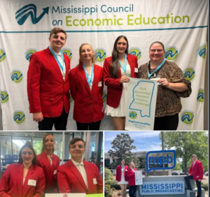 The Pass Christian High School (PCHS) FCCLA team qualified for and competed in the State Personal Finance Challenge Championship on Tuesday, April 7, held at the Mississippi Public Broadcasting Studios in Jackson, MS.