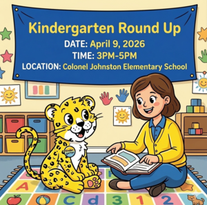 Jumper the jaguar is reading a book with his teacher in the kindergarten classroom.