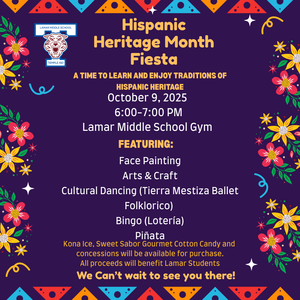 hispanic heritage fiesta october 9 at 6pm until 7pm