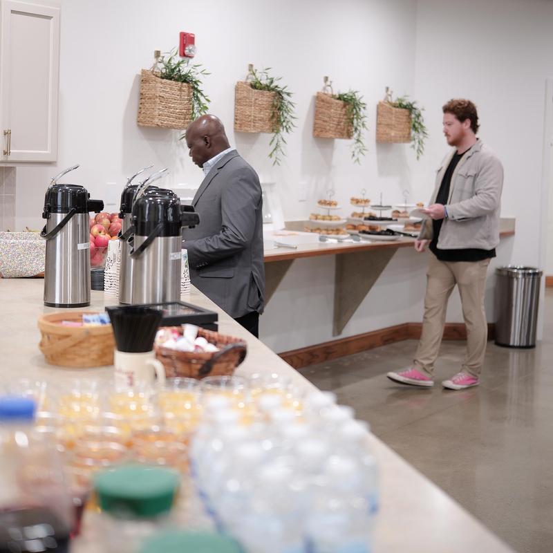 Pastors getting breakfast