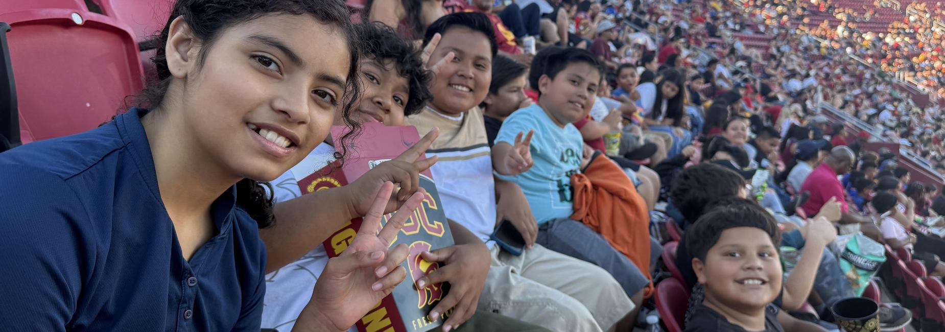 Ascot Elementary at the USC versus Georgia Southern University at the LA Coliseum, Saturday, September 6, 2025
