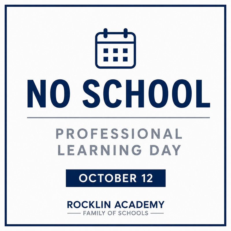 No School: Calendar reminder