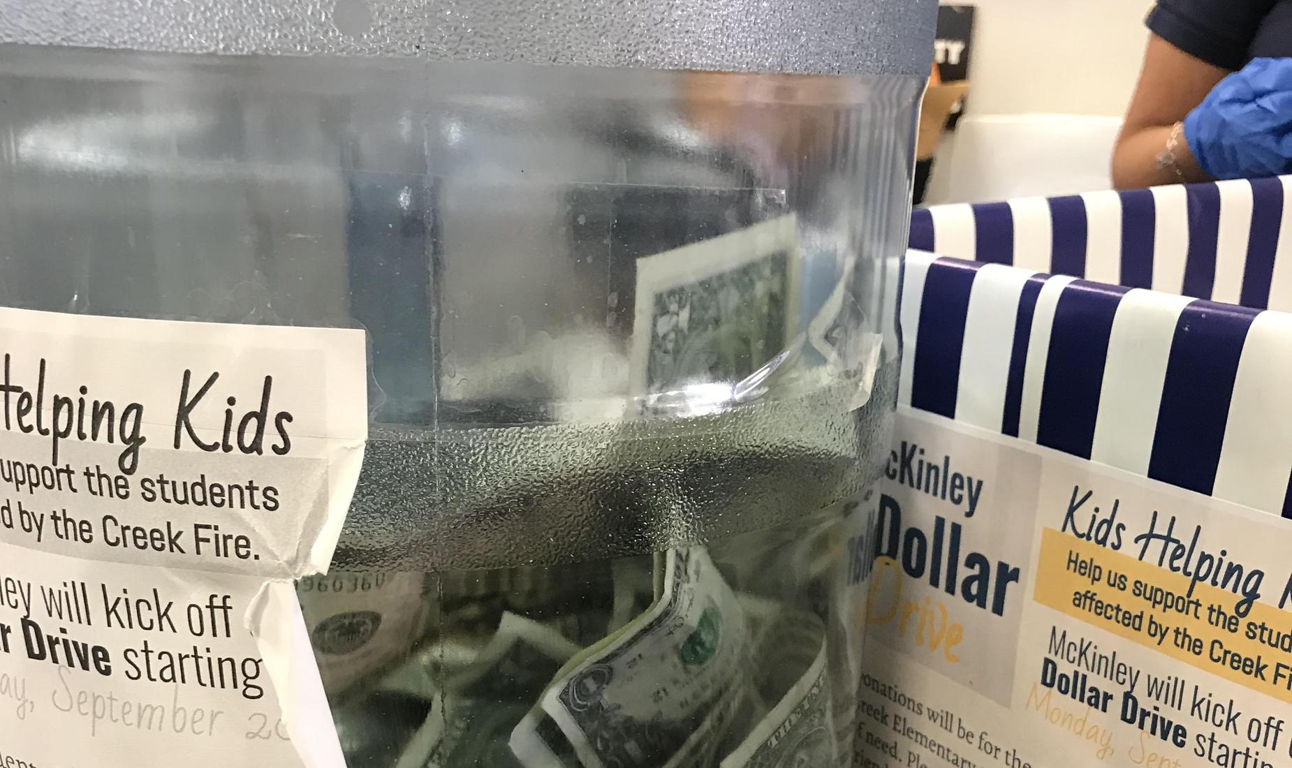 Money for Creek Fire Victims