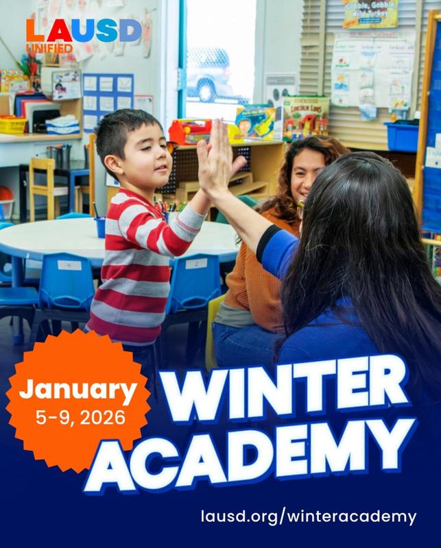 Winter Academy Announcement Flyer Jan 5-9, 2026