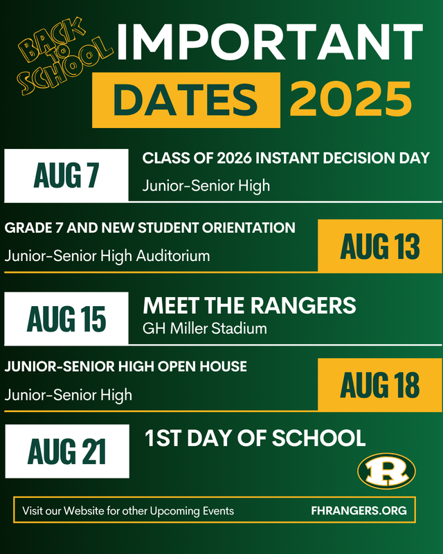 back to school dates