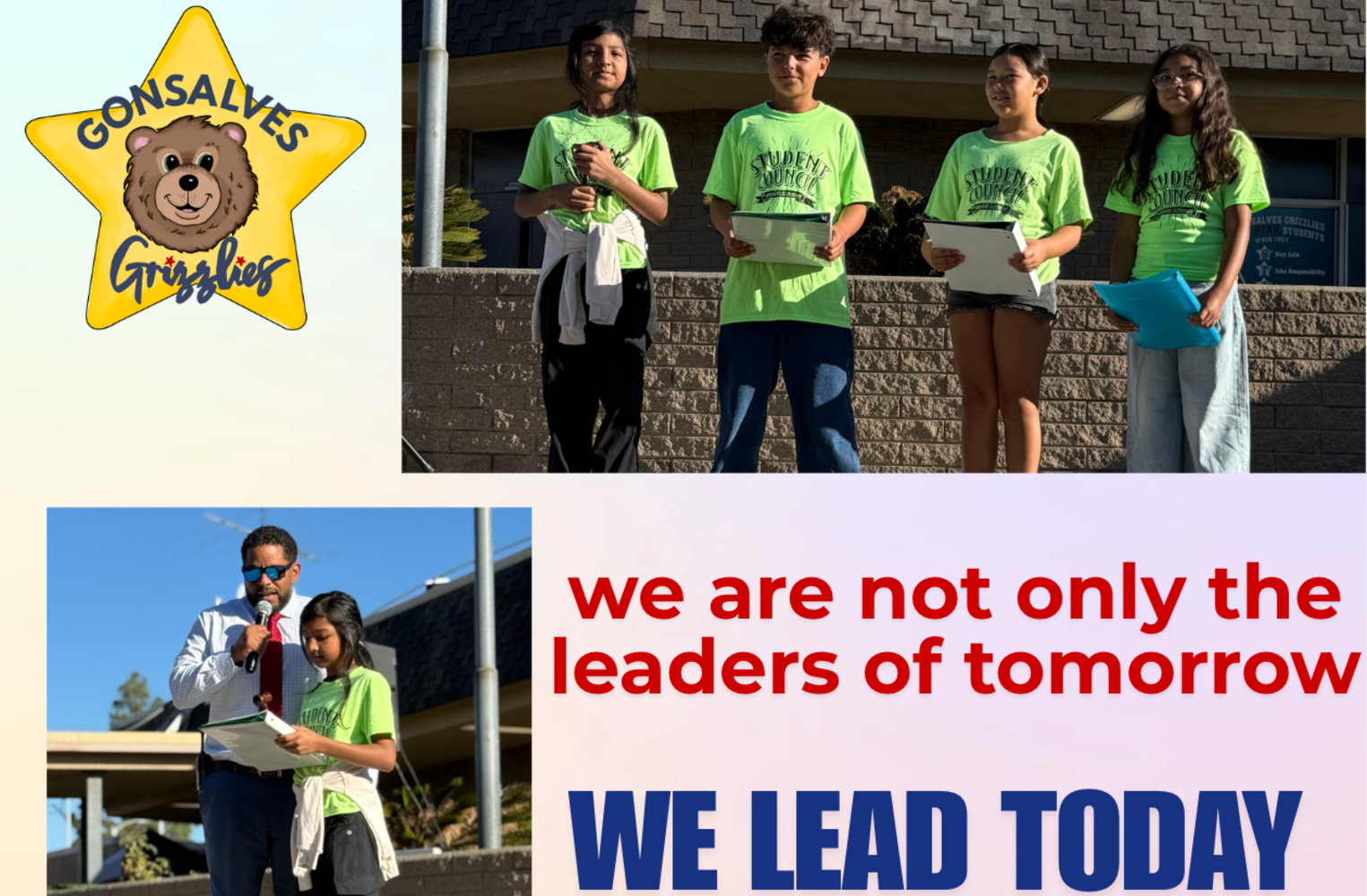 Student Council.  Leaders for tomorrow, Leaders for today