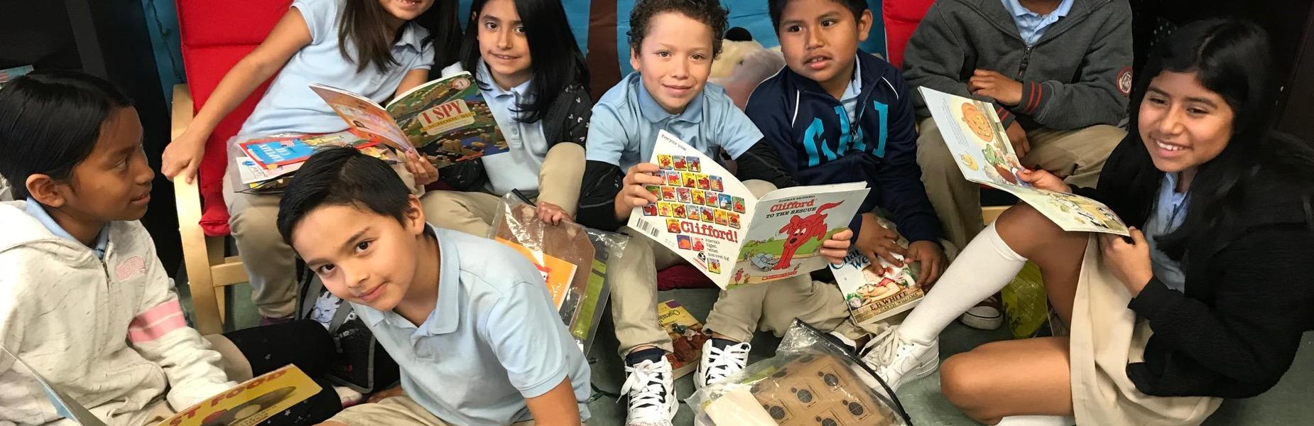 Students reading