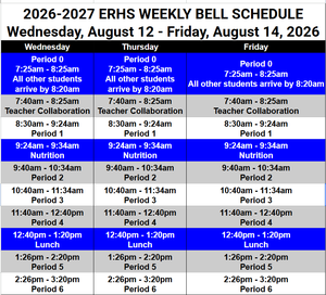 Bell Schedule
