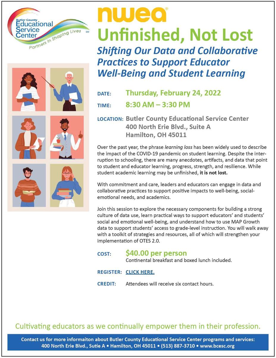 NWEA Unfinished, Not Lost Flyer