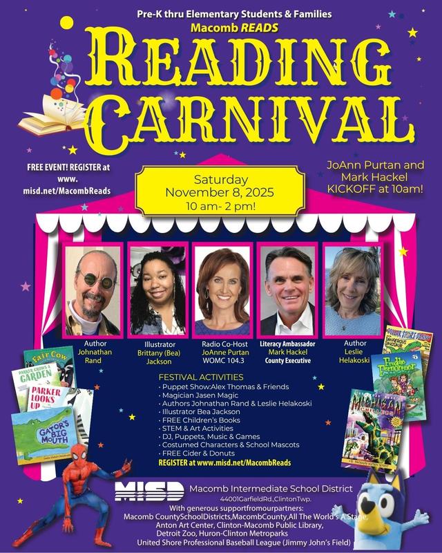 Macomb Reads Reading Carnival Featured Photo