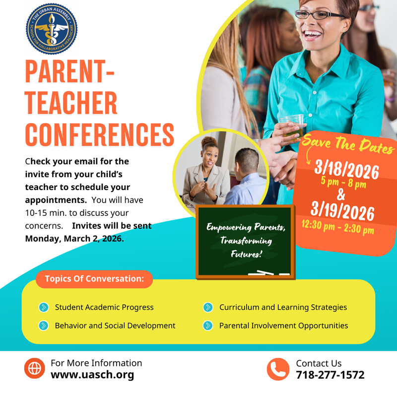 Parent Teacher Conferences on 3/18 & 3/19