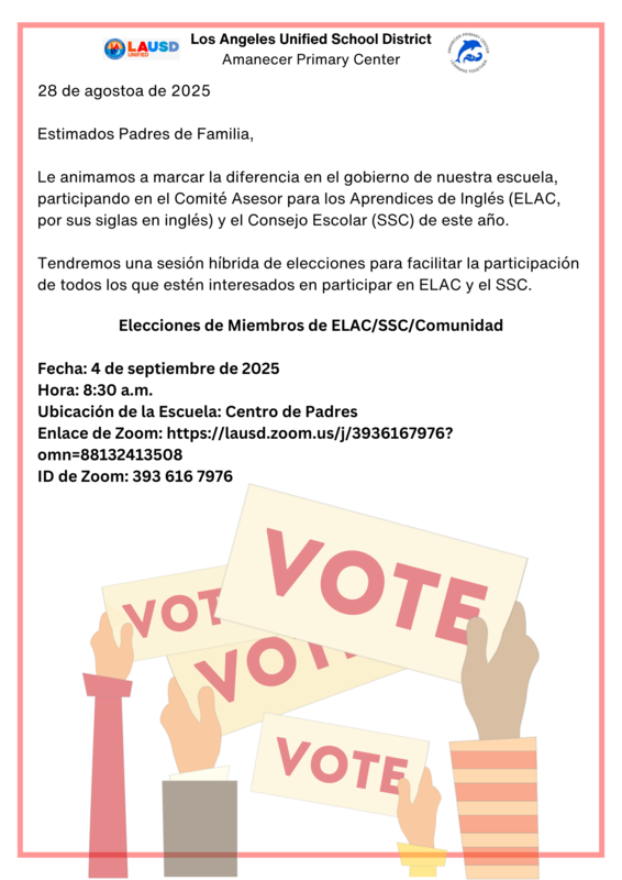 SSC/ELAC Elections