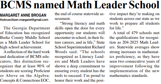 Picture of news article