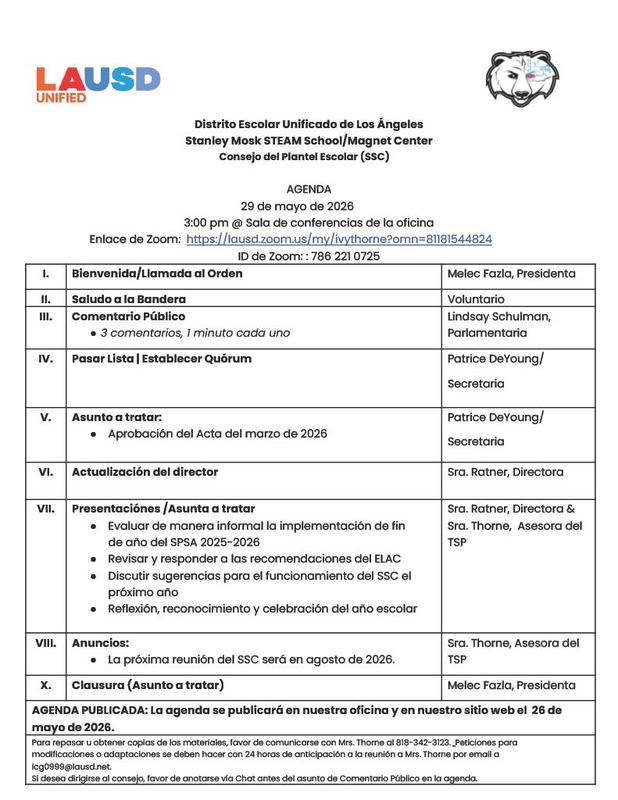 May SSC Flyer Spanish