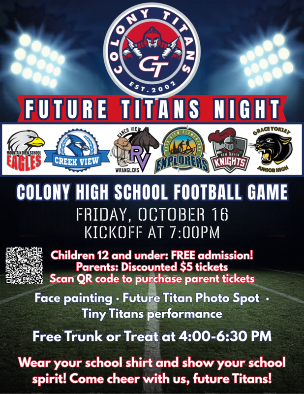 MVSD Future Titans Night - October 16