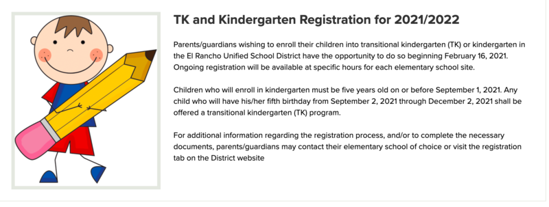 TK Kinder registration