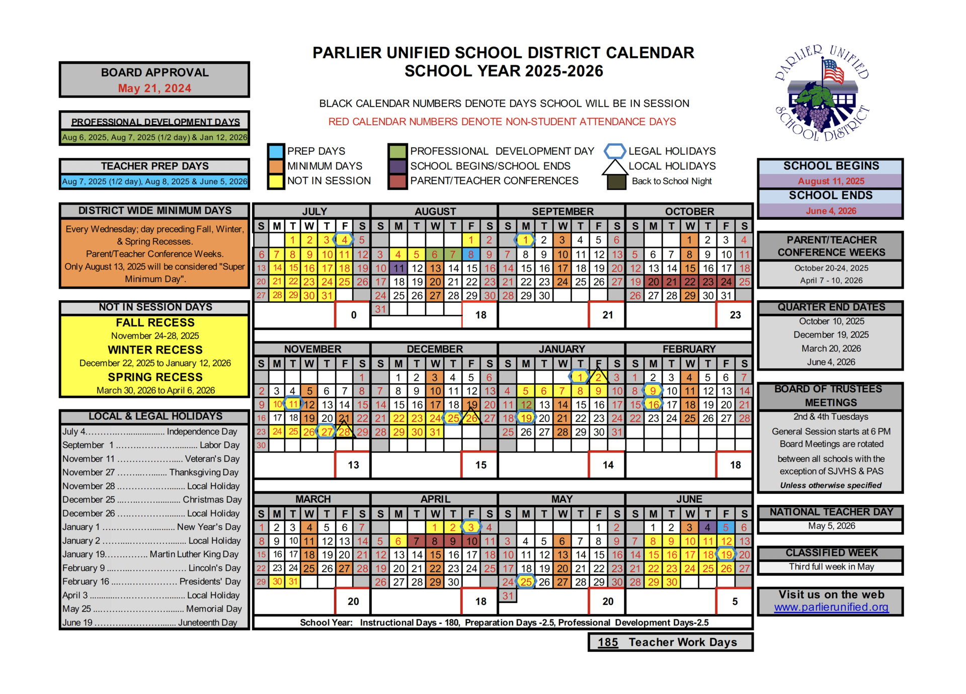 2025 Pusd Calendar