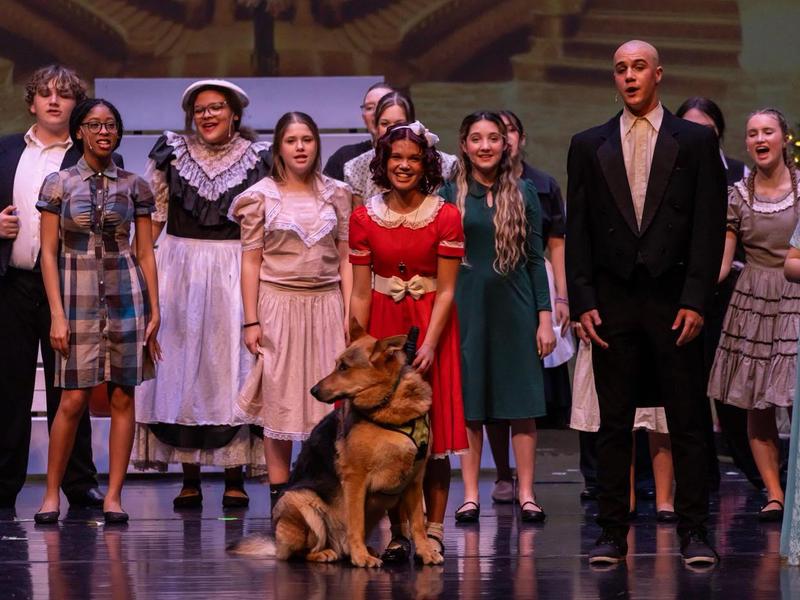 photo - MHS production of Annie, April 2026, photo credit Media Outfitters, LLC
