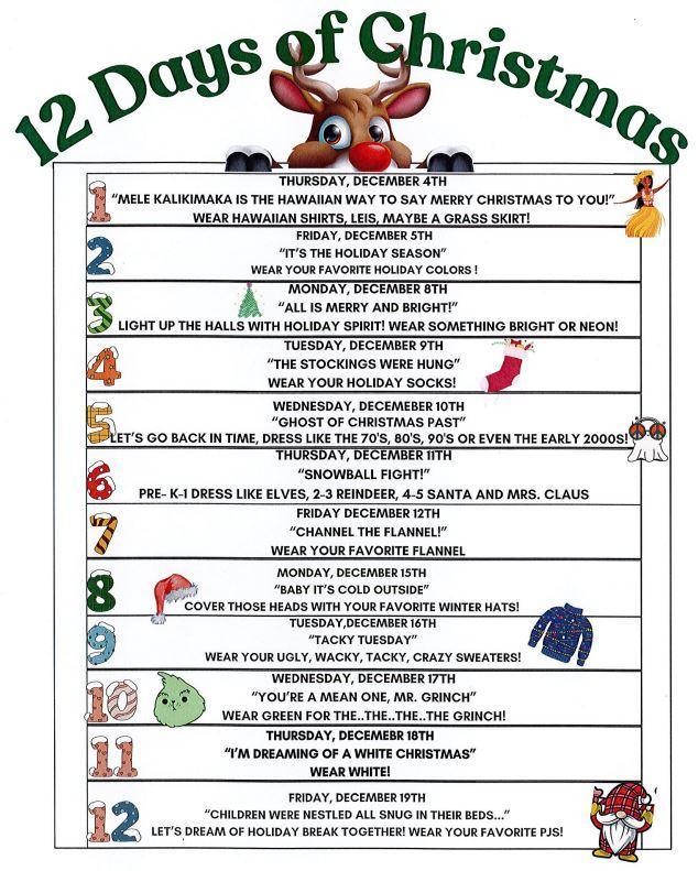 12 Days of Christmas Fun