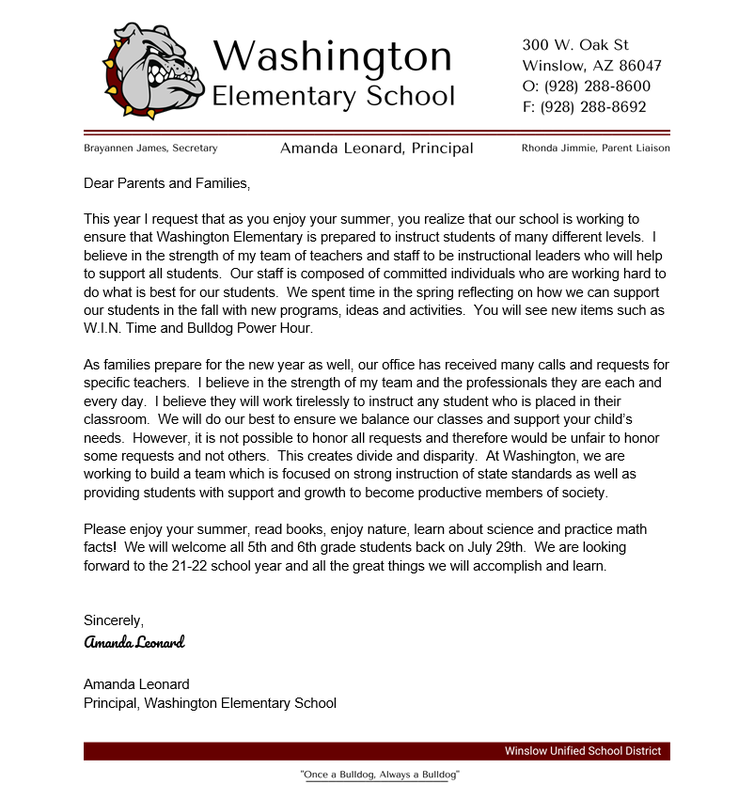 Information for the approaching 2021-2022 School Year. Featured Photo