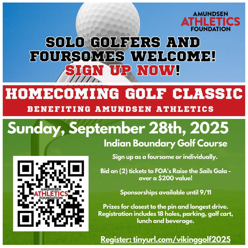 Join AAF for the Homecoming Golf Classic on Sunday 9/28 at Indian Boundary! Featured Photo