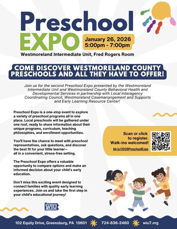 PreSchool Expo Flyer January 26 WIU