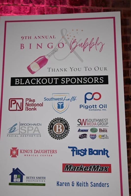 Sheriff Bryant “Wally” Jones, Chief Damian Gatlin, and members of the Pike County Sheriff’s Office Leadership Team proudly supported the Southwest Mississippi Children’s Advocacy Center’s BINGO & BUBBLY event.