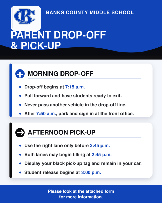 BCMS Parent Drop Off and Pick up