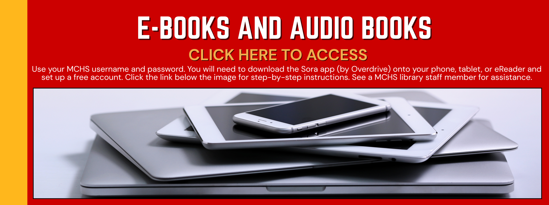 Library Books and Audio Book Graphic