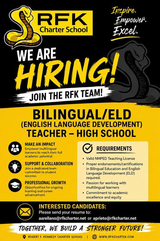 Now Hiring- Bilingual/ELD High School Teacher
